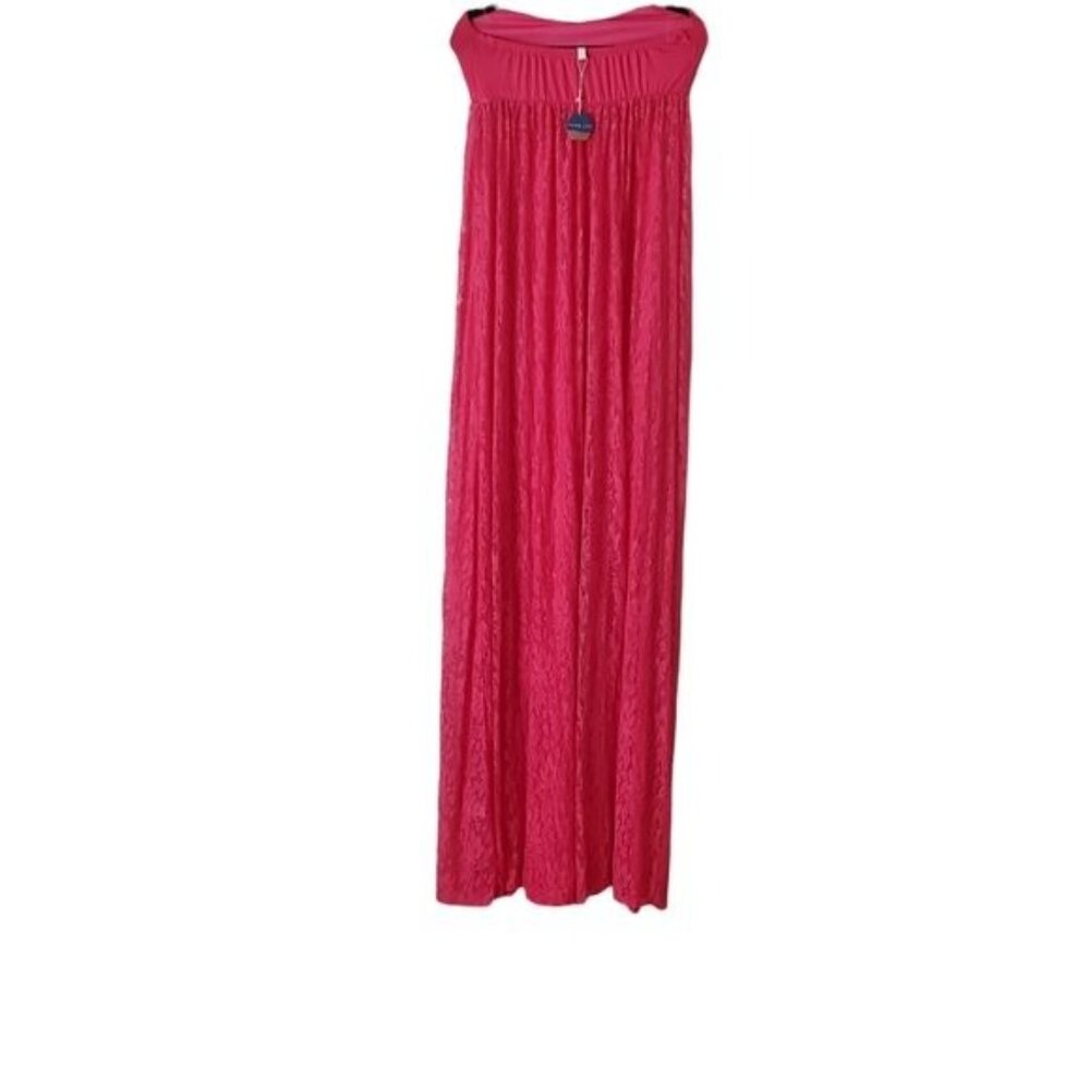 Pinkblush maternity maxi dress Pink Color Lace Open Photoshoot Size Large New - Picture 5 of 13